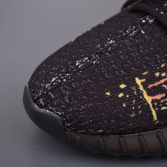 Yeezy 350 V2 Black Graffiti Sneakers - Picture 6 of 9